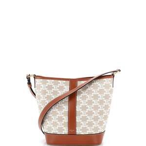 Celine Bucket Bag Triomphe Coated #220957C16B